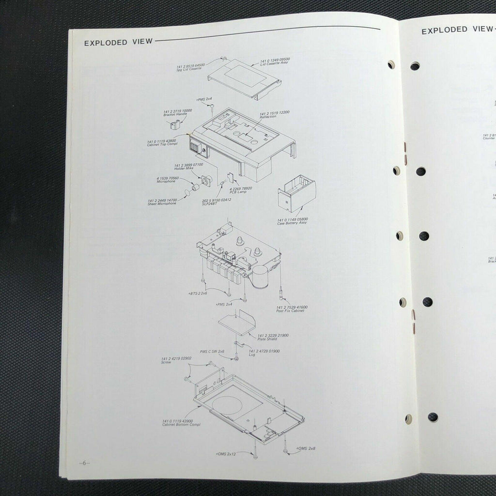 Sanyo M1000 Mini Cassette Recorder Service Manual