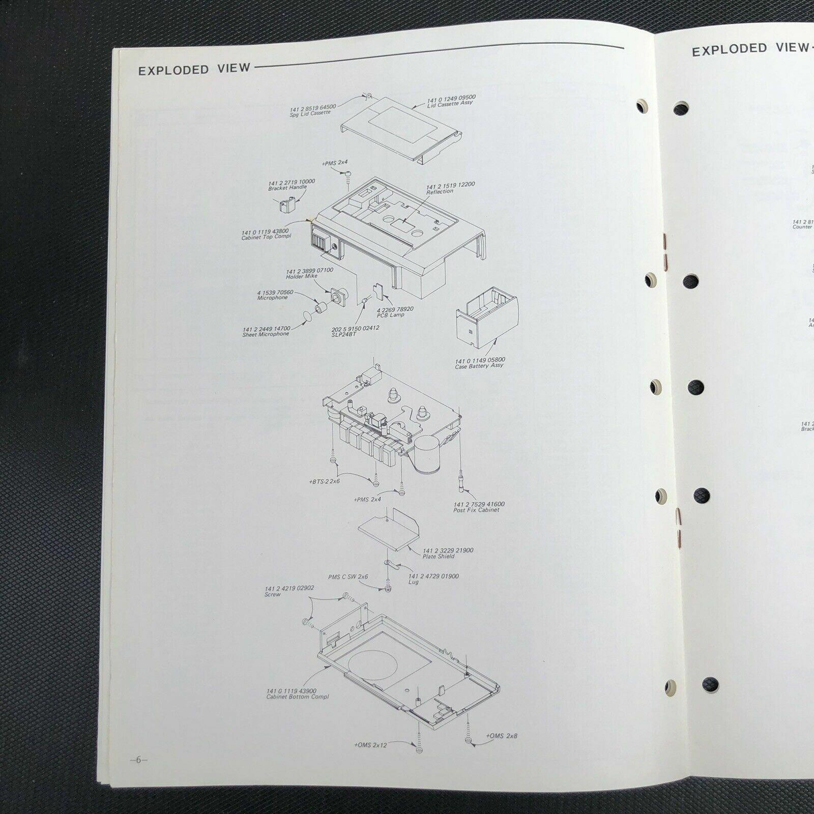 Sanyo M1000 Mini Cassette Recorder Service Manual