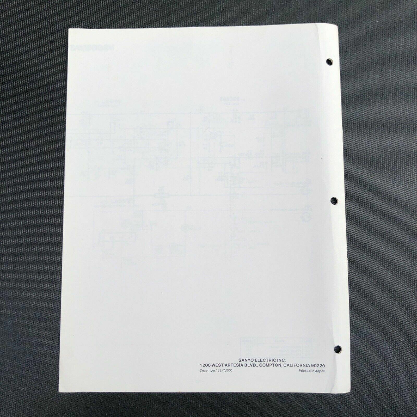 Sanyo M1010 Mini Cassette Recorder Service Manual