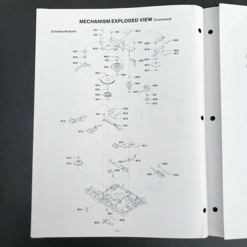 Sanyo M1010 Mini Cassette Recorder Service Manual
