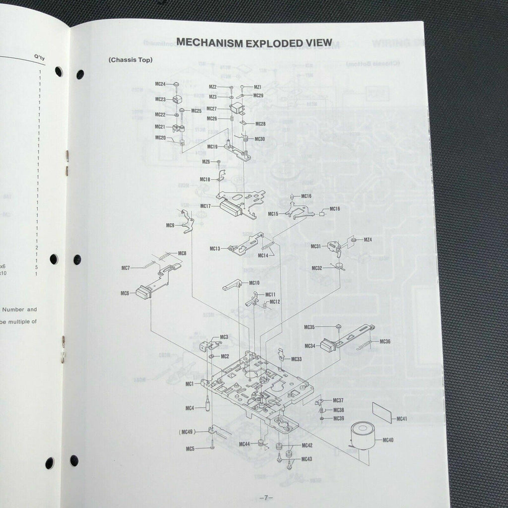 Sanyo M1011 Mini Cassette Recorder Service Manual