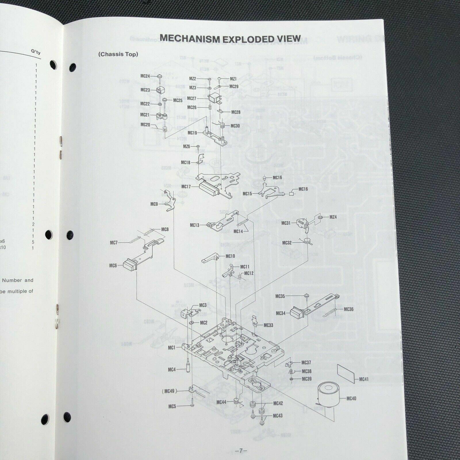 Sanyo M1011 Mini Cassette Recorder Service Manual