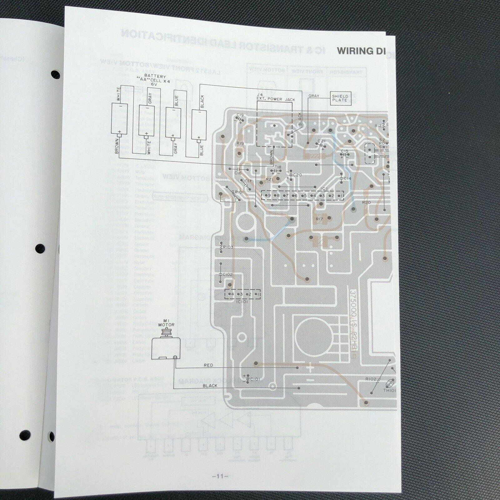 Sanyo M1011 Mini Cassette Recorder Service Manual