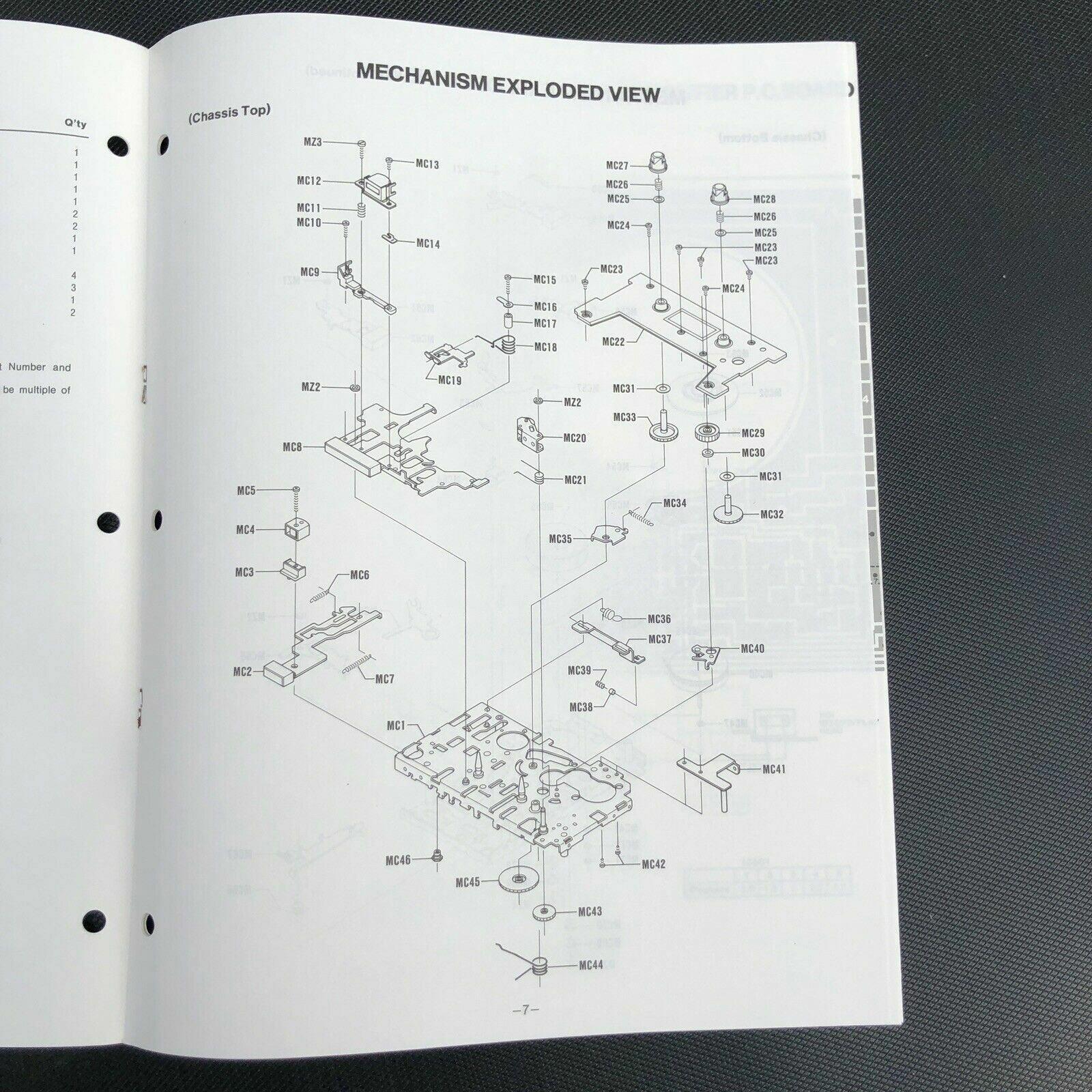 Sanyo M1012 Mini Cassette Recorder Service Manual