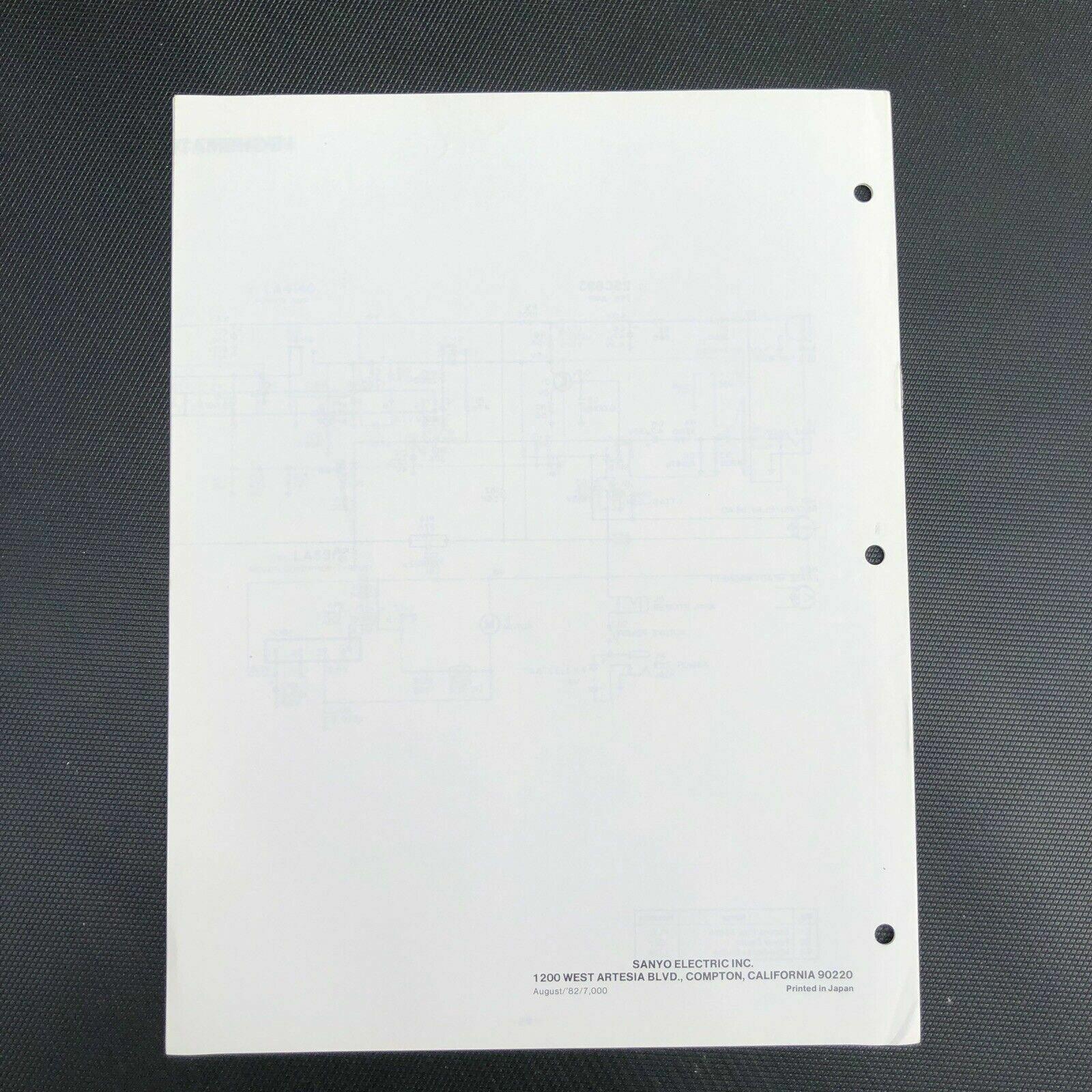 Sanyo M1110 Mini Cassette Recorder Service Manual