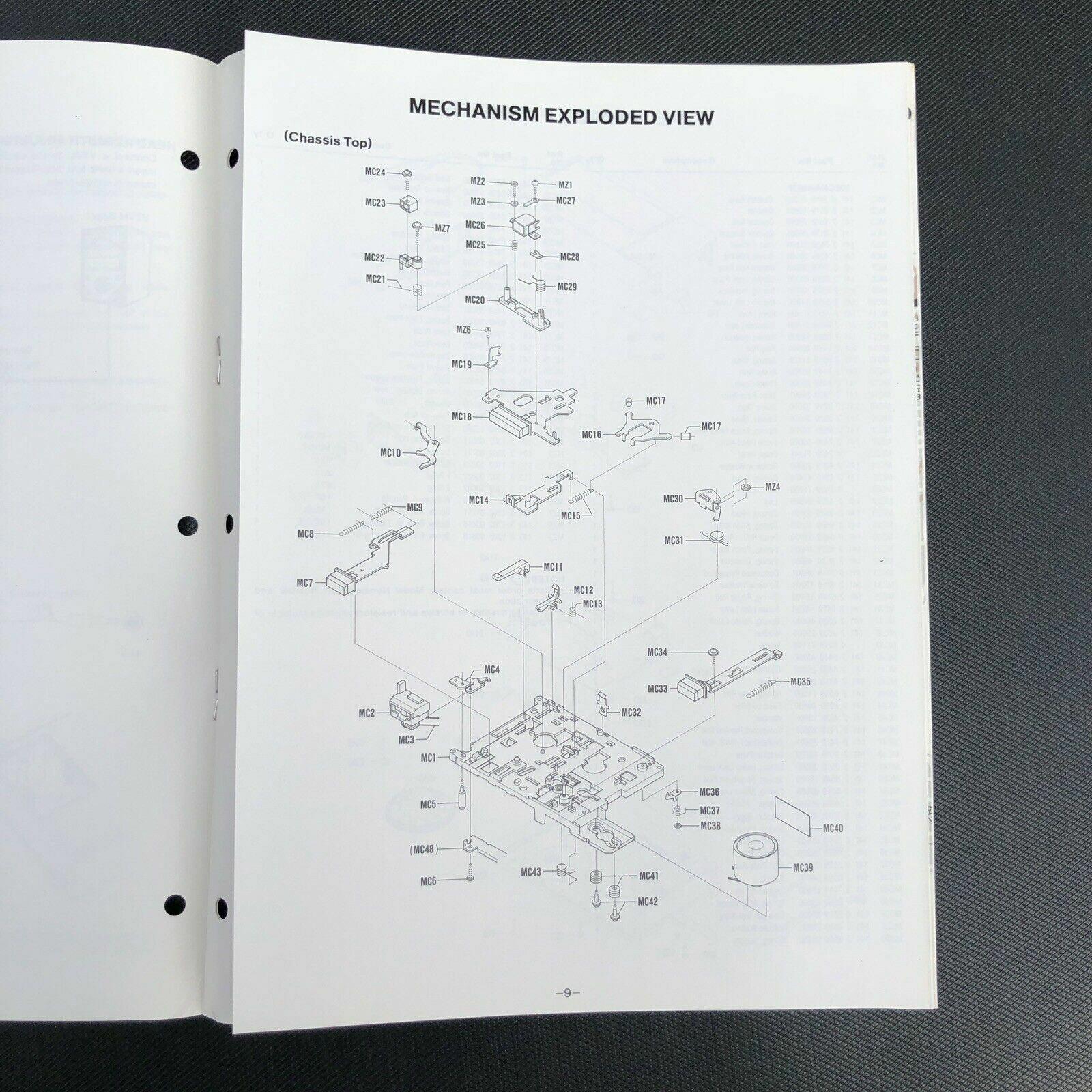 Sanyo M1110 Mini Cassette Recorder Service Manual
