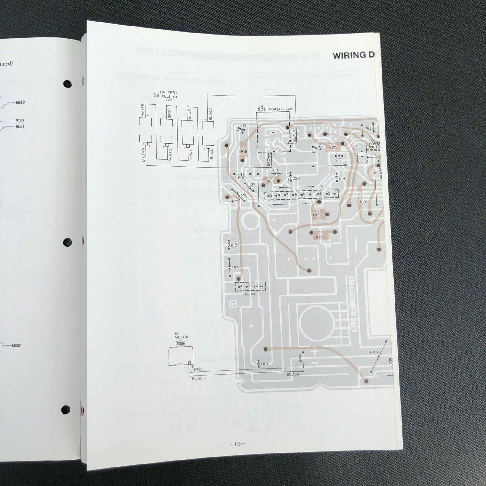 Sanyo M1110 Mini Cassette Recorder Service Manual