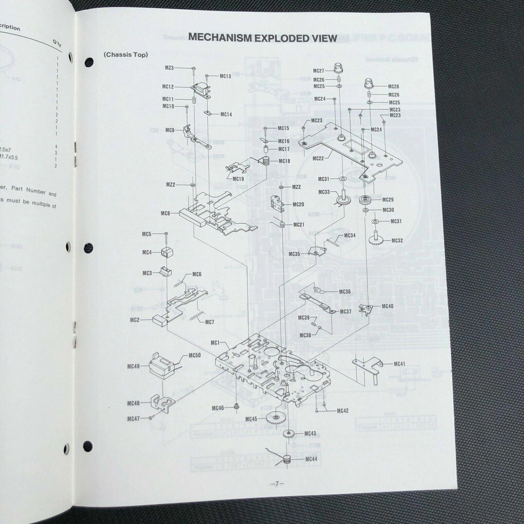 Sanyo M1112 Mini Cassette Recorder Service Manual