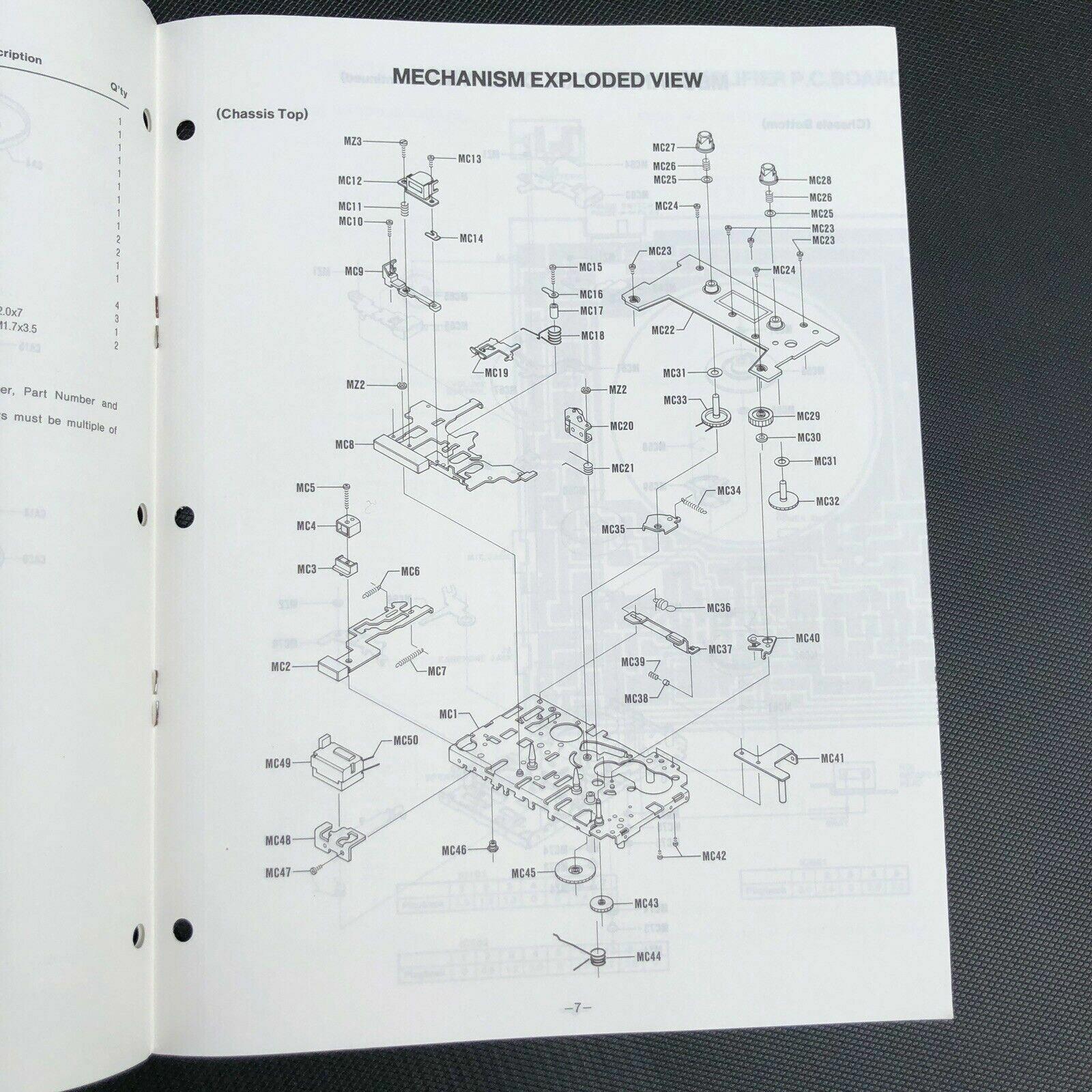 Sanyo M1112 Mini Cassette Recorder Service Manual