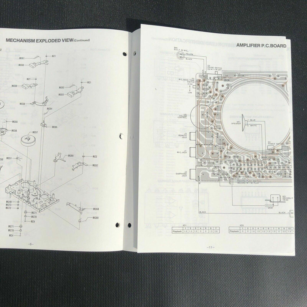 Sanyo M1120 Mini Cassette Service Manual