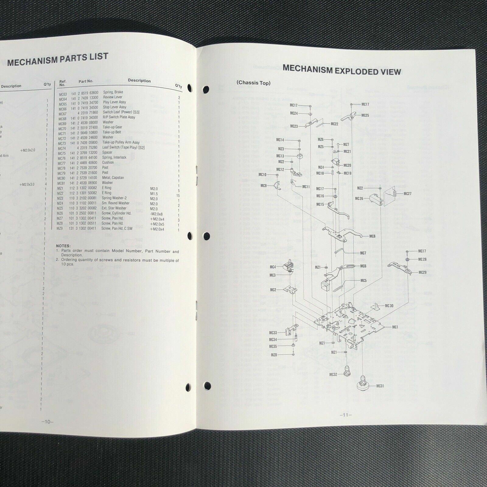 Sanyo M1770 Mini Cassette Service Manual