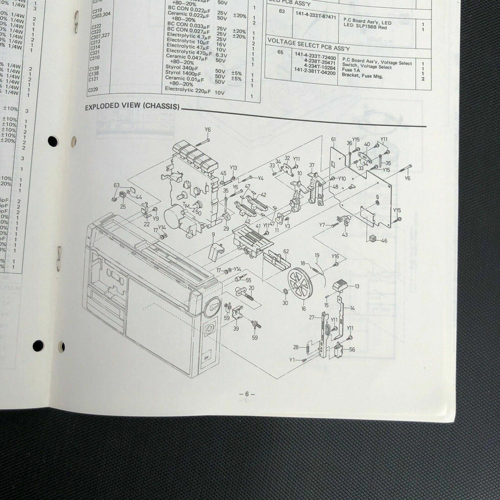 Sanyo M2840K Cassette Recorder Service Manual