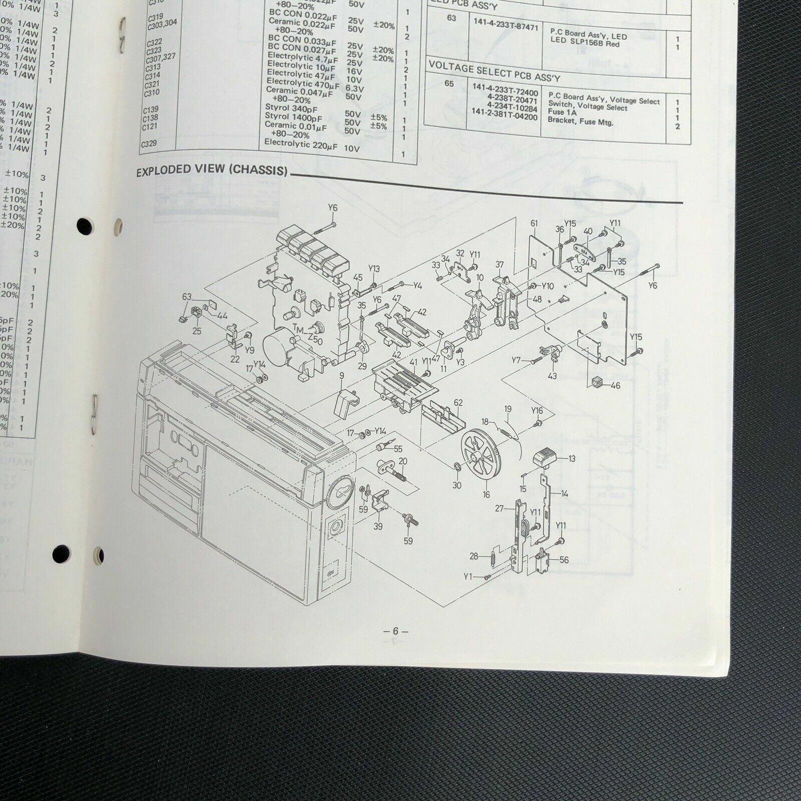 Sanyo M2840K Cassette Recorder Service Manual