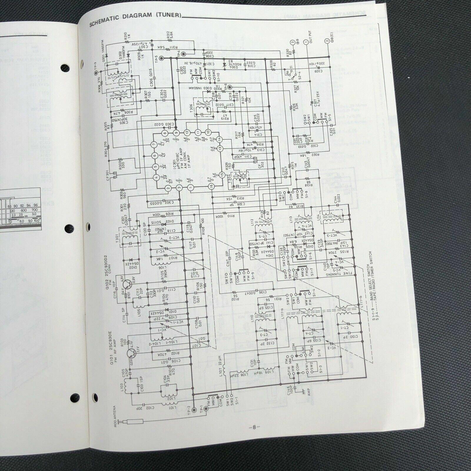 Sanyo M2840K Cassette Recorder Service Manual