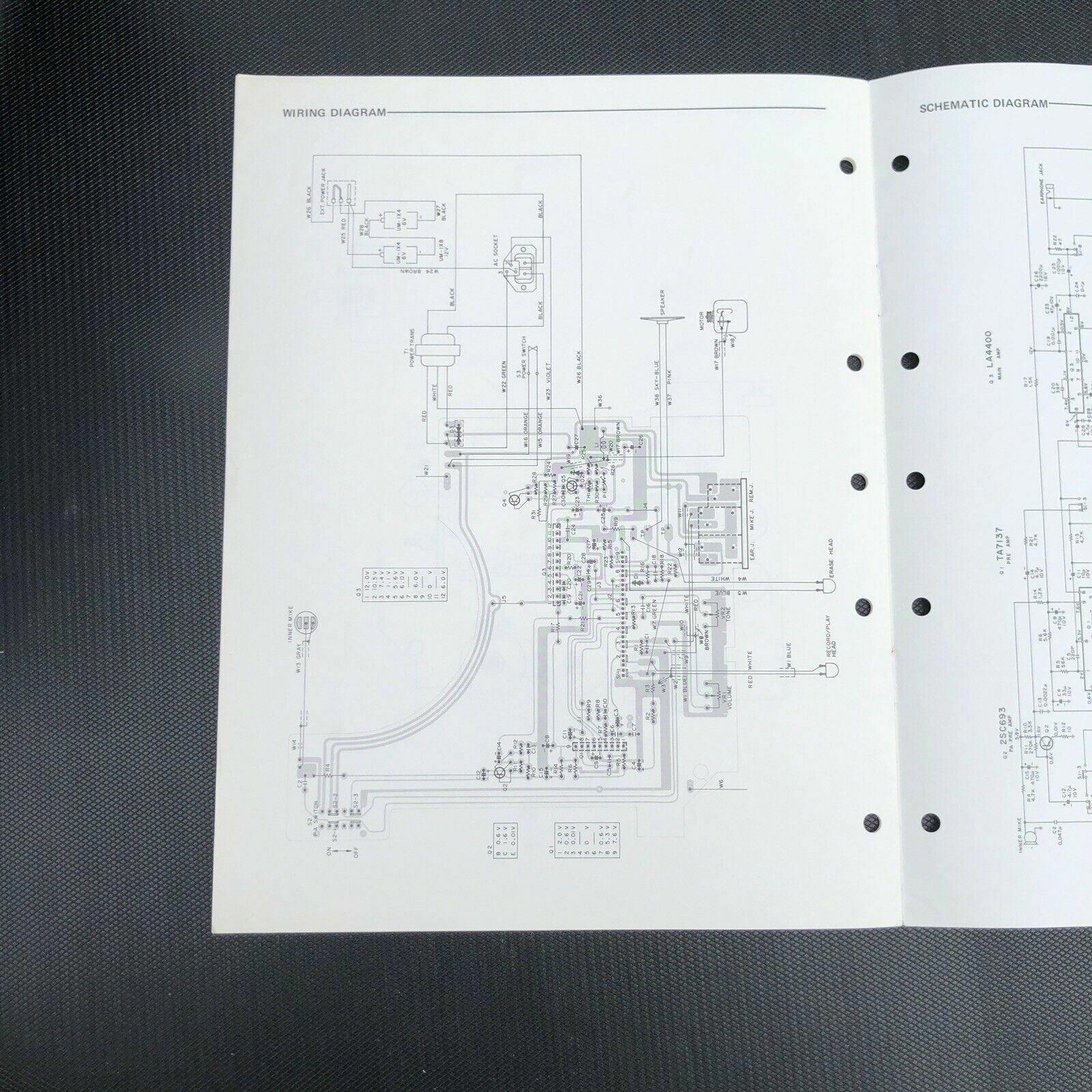 Sanyo M3000 Portable Cassette Recorder Service manual