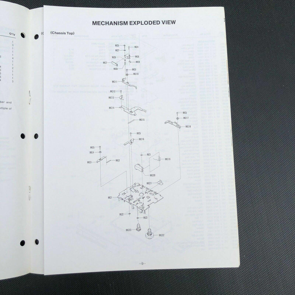Sanyo M3300 Mini Cassette Stereo Player Service manual