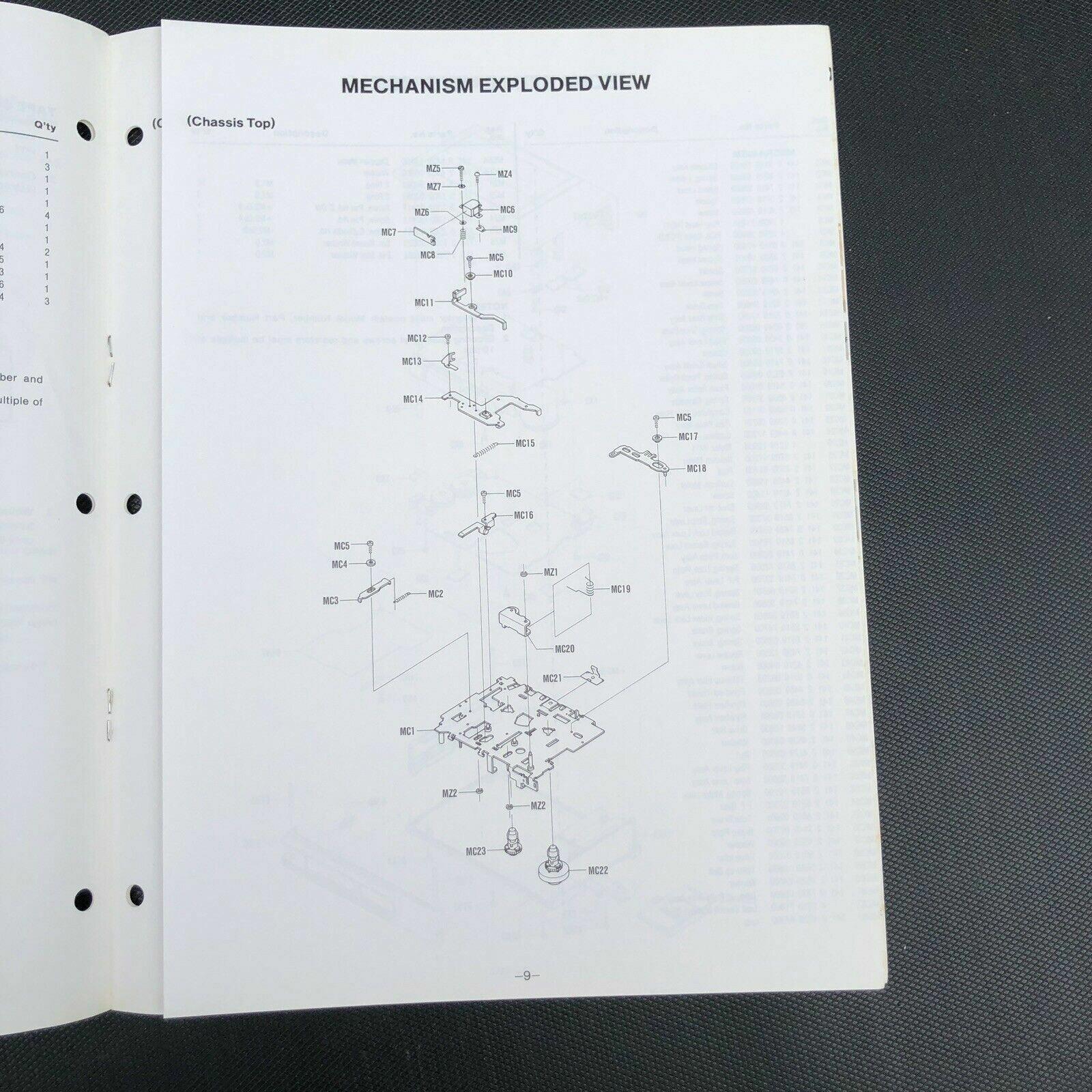 Sanyo M3300 Mini Cassette Stereo Player Service manual