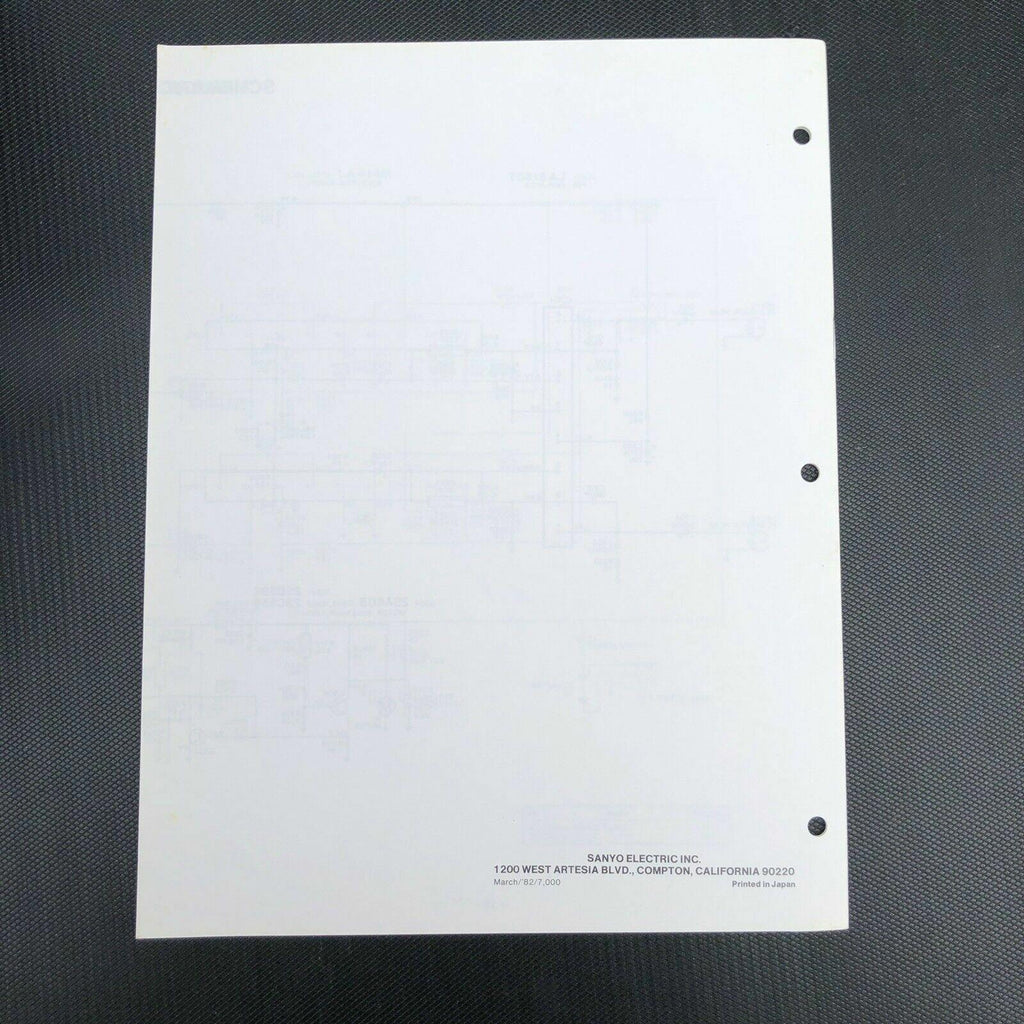 Sanyo M3300 Mini Cassette Stereo Player Service manual