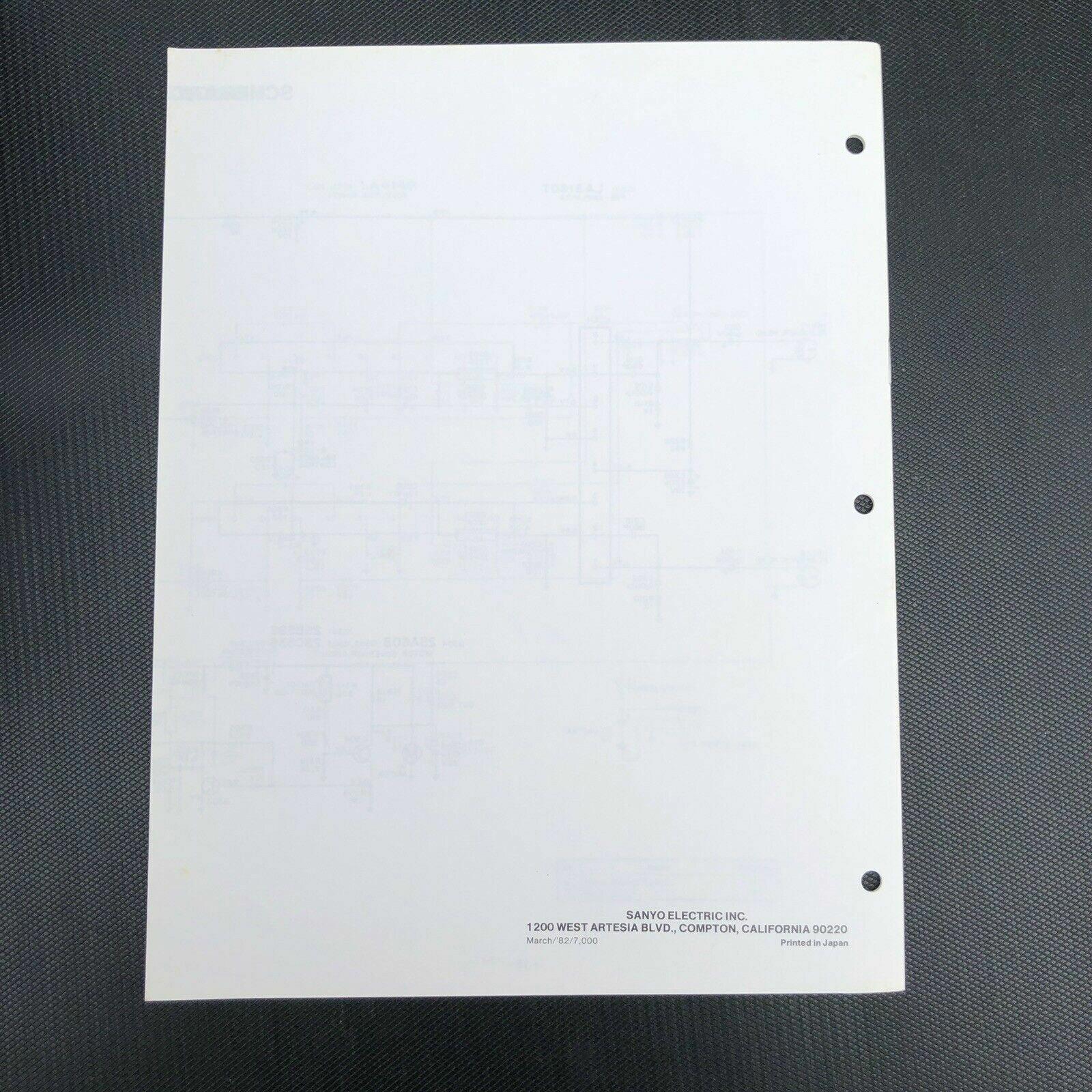 Sanyo M3300 Mini Cassette Stereo Player Service manual