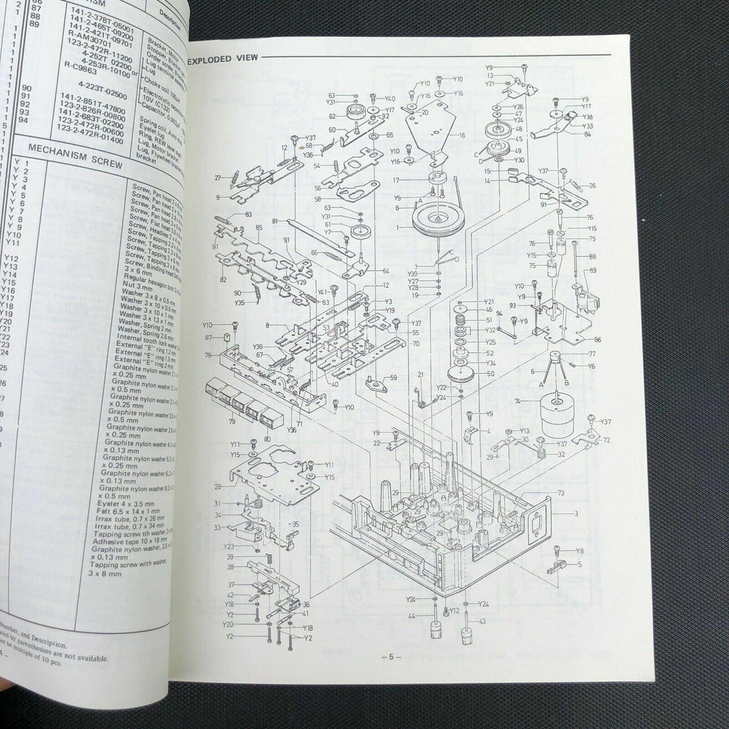 Sanyo M4210 Stereocast Cassette Tape Recorder Service Manual