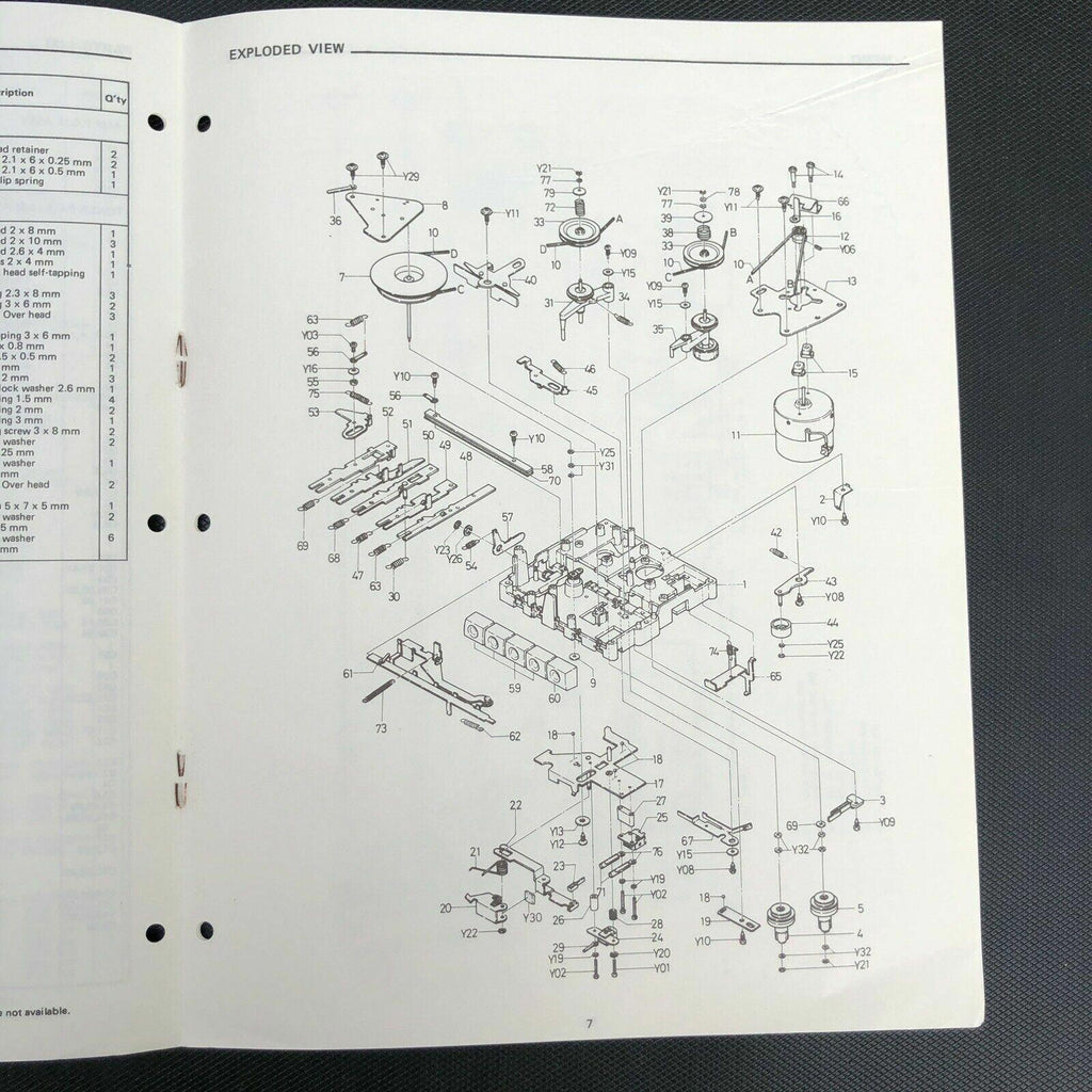 Sanyo M4411 Stereocast Cassette Tape Recorder Service Manual