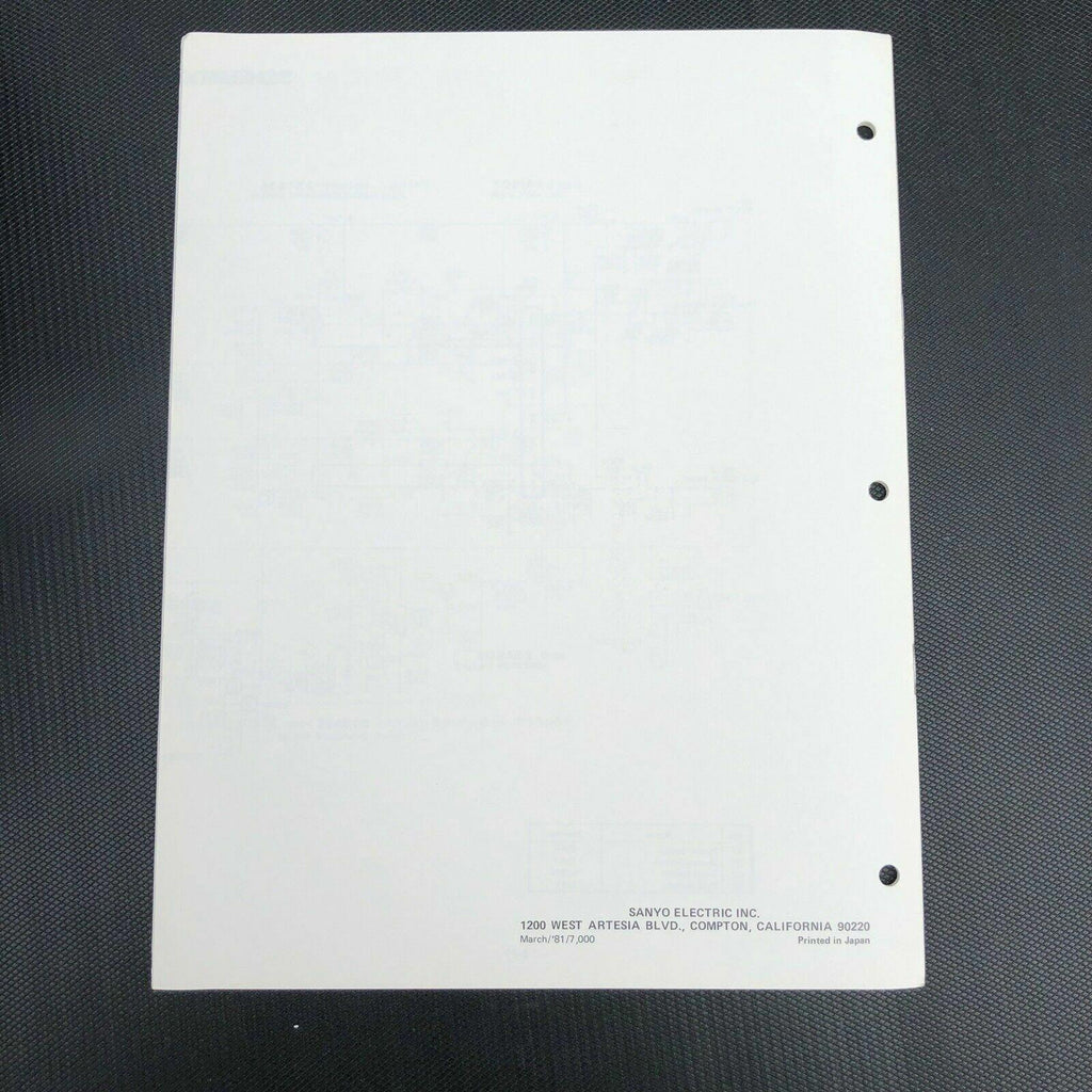 Sanyo M4440 Mini Cassette Stereo Player Service manual