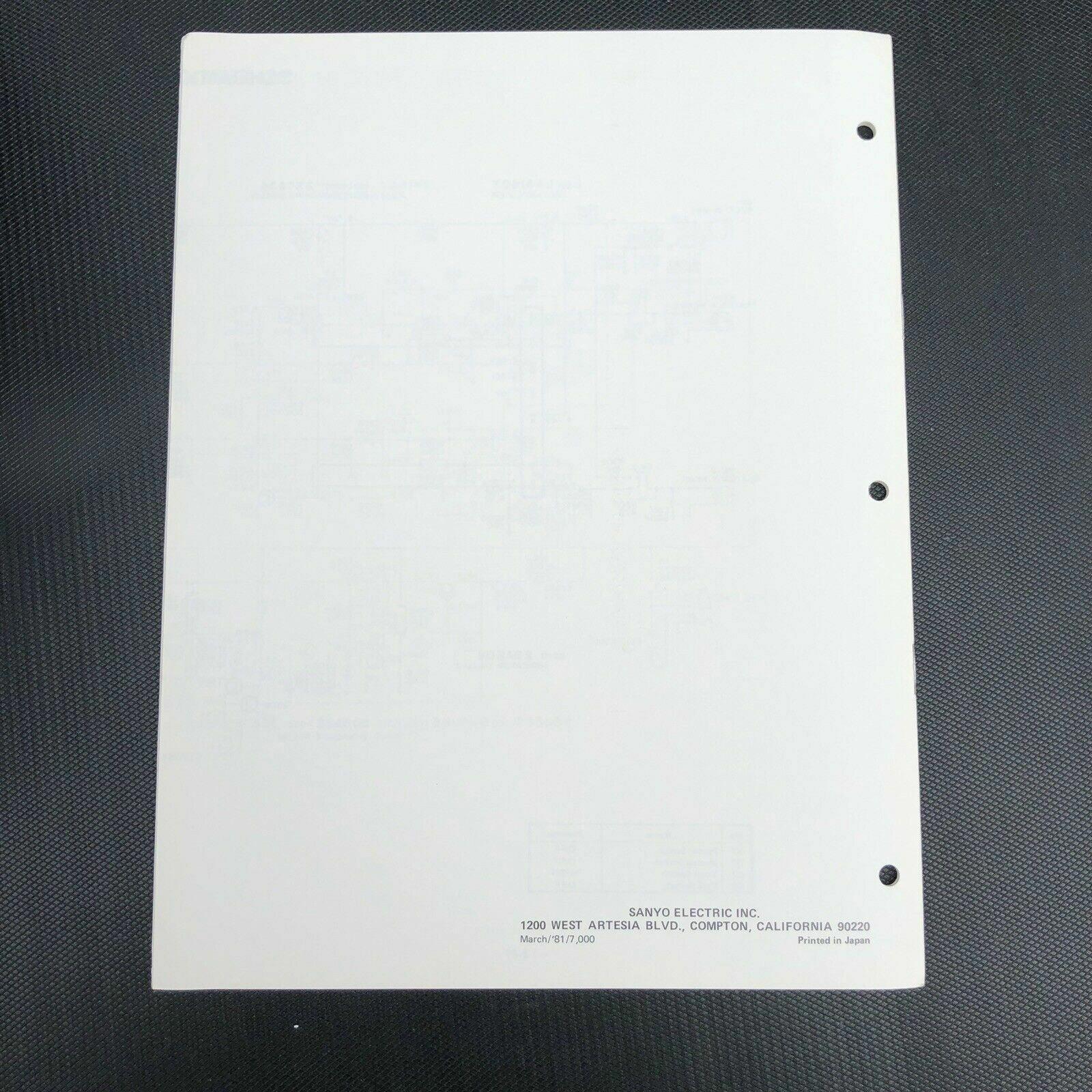 Sanyo M4440 Mini Cassette Stereo Player Service manual