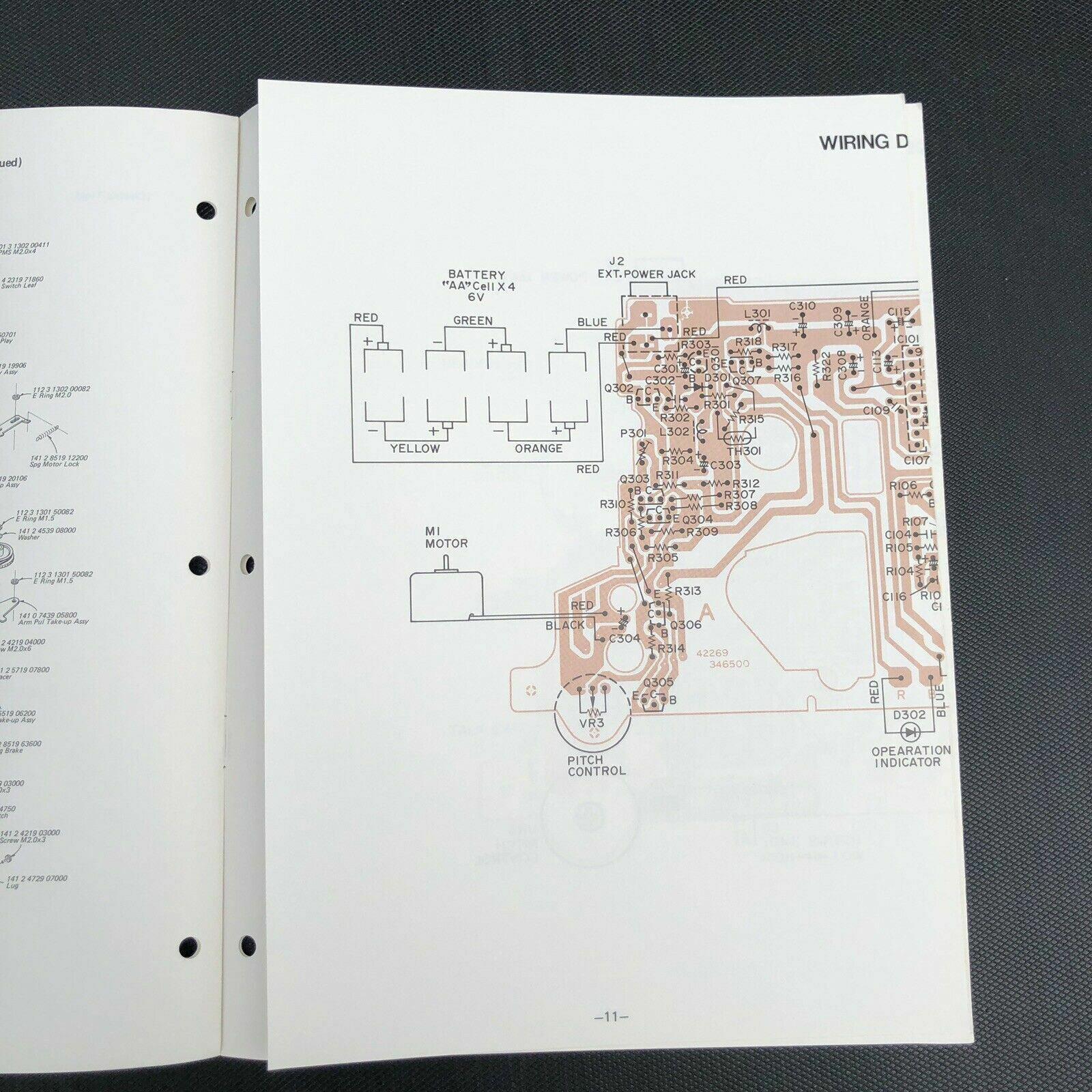 Sanyo M4440 Mini Cassette Stereo Player Service manual