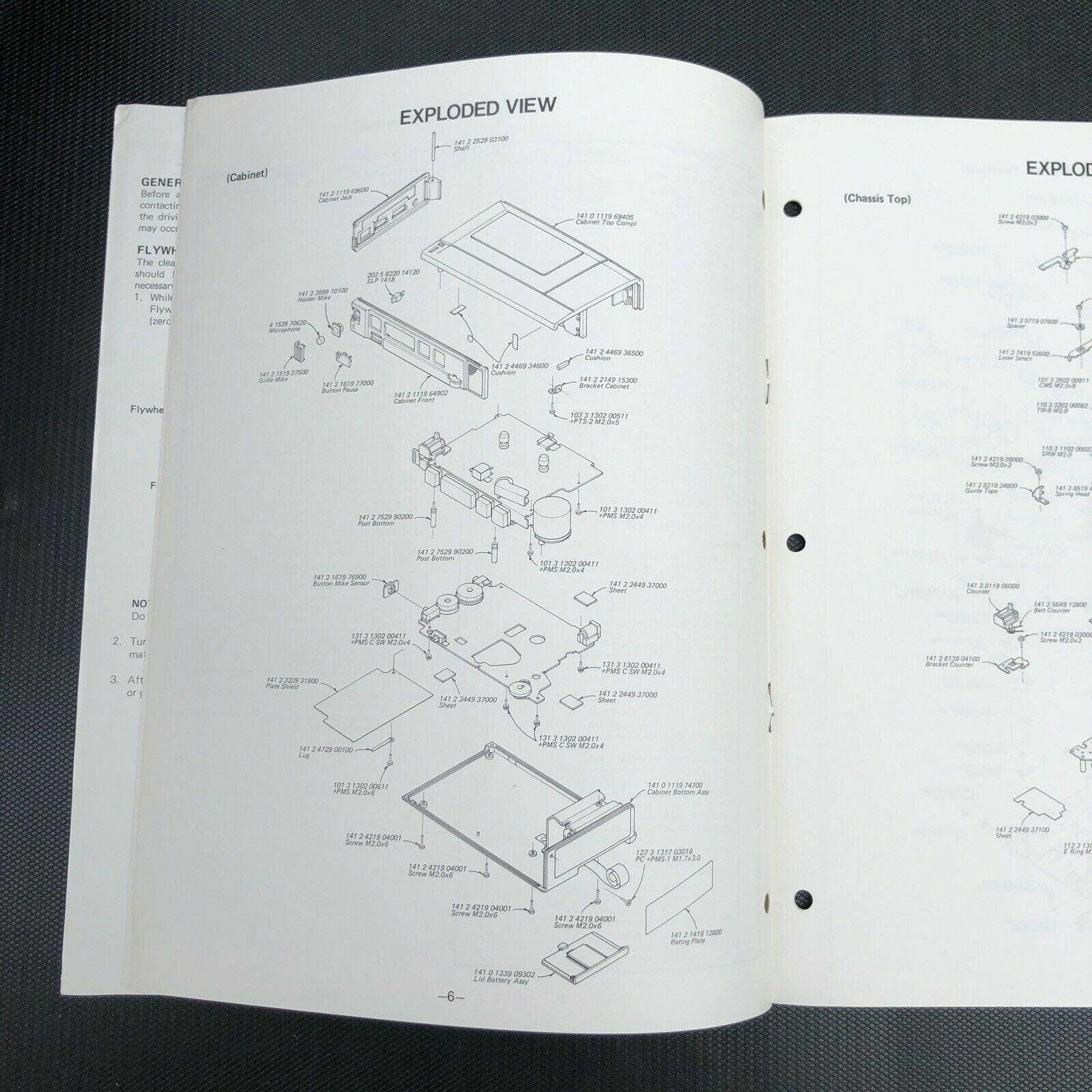 Sanyo M4440 Mini Cassette Stereo Player Service manual