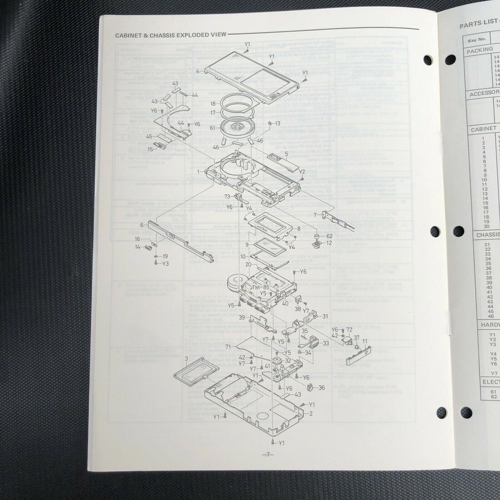 Sanyo M5700 Micro Cassette Recorder Service Manual