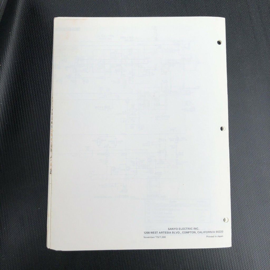 Sanyo M5800 Micro Cassette Recorder Service Manual