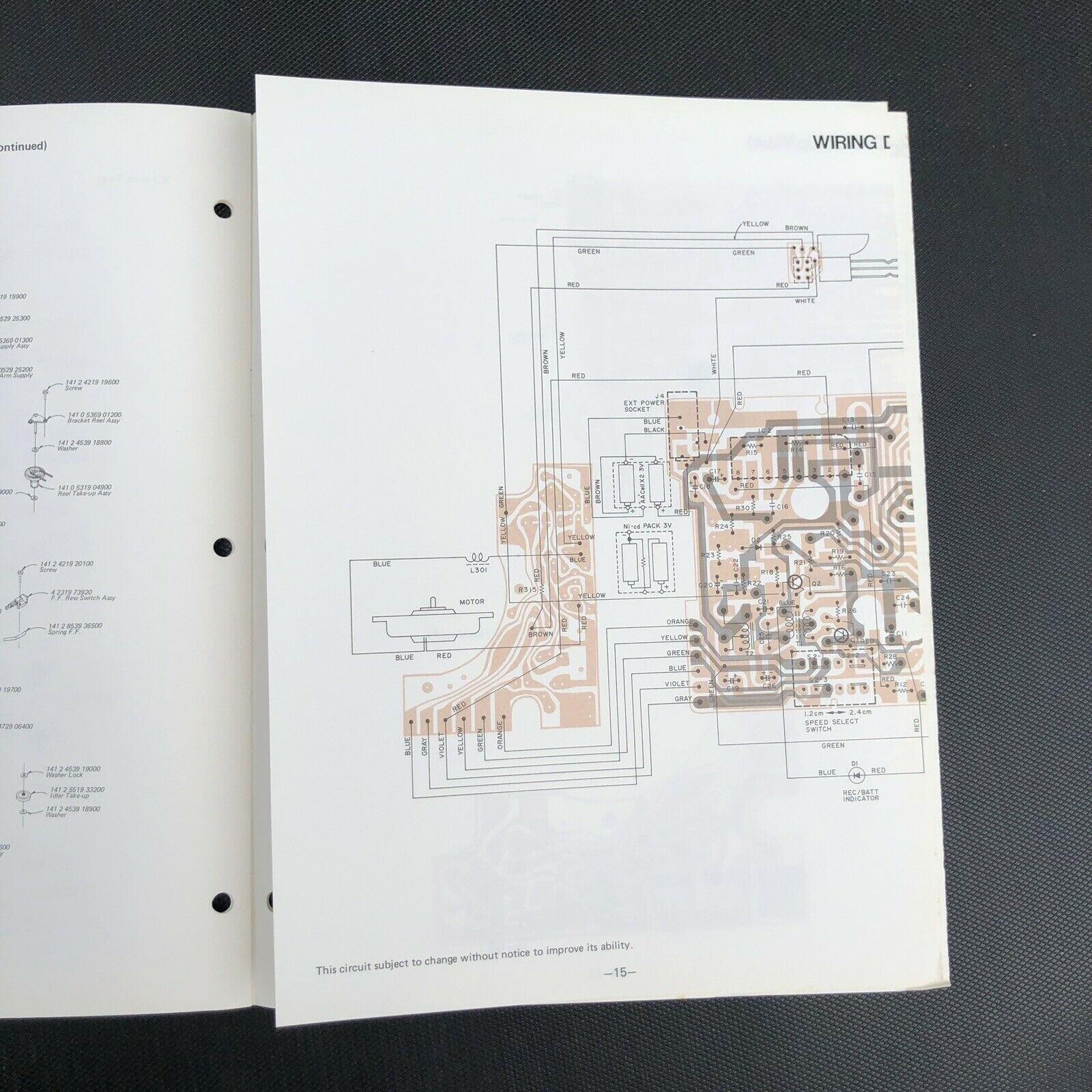 Sanyo M5800 Micro Cassette Recorder Service Manual