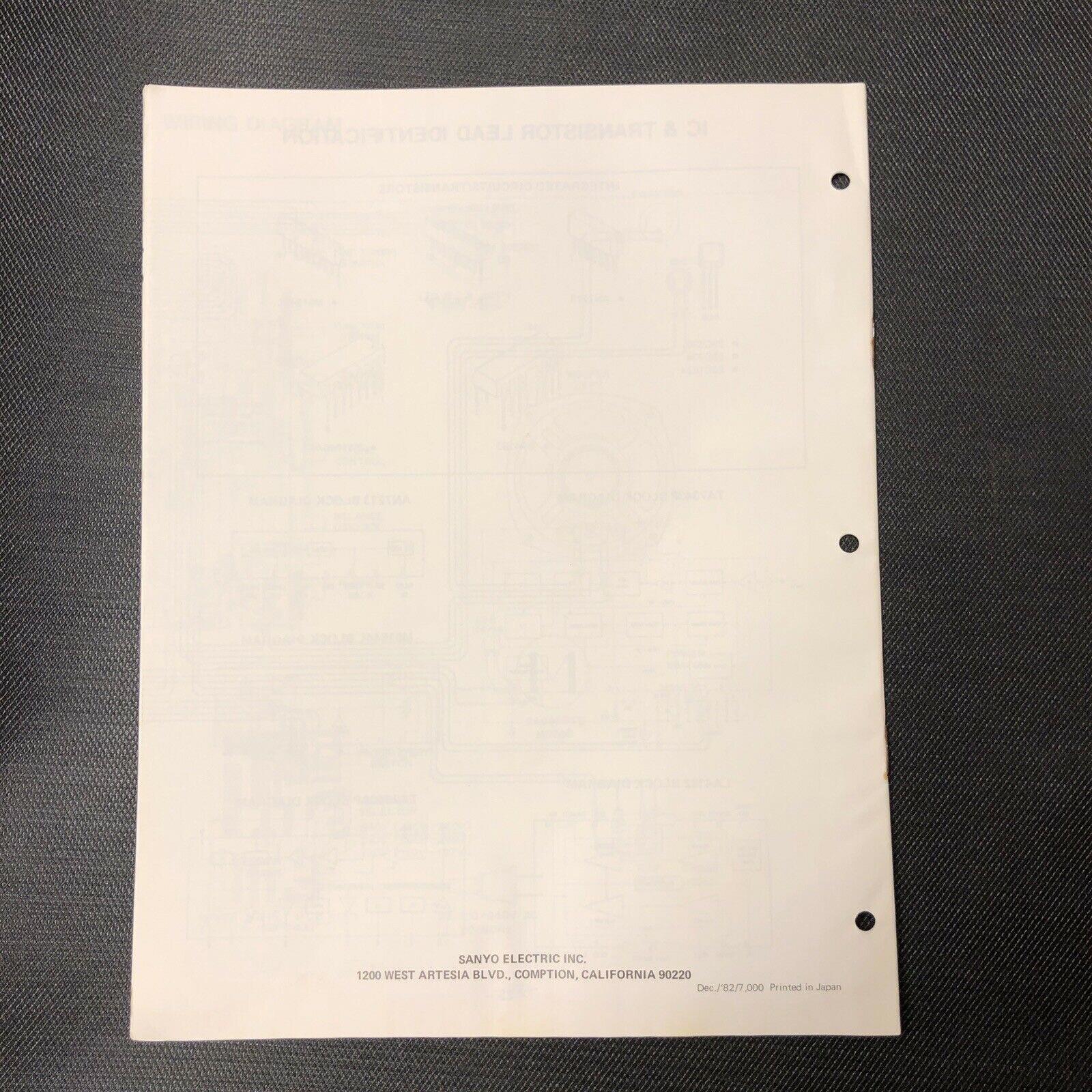 Sanyo M9815K Service Manual