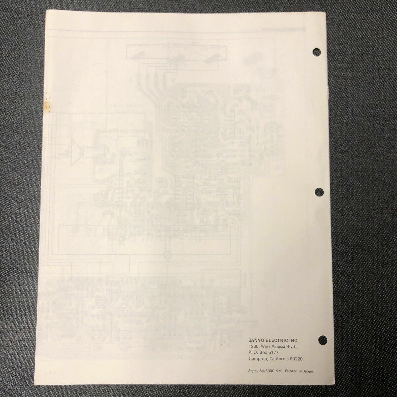 Sanyo RM 6600 Service Manual