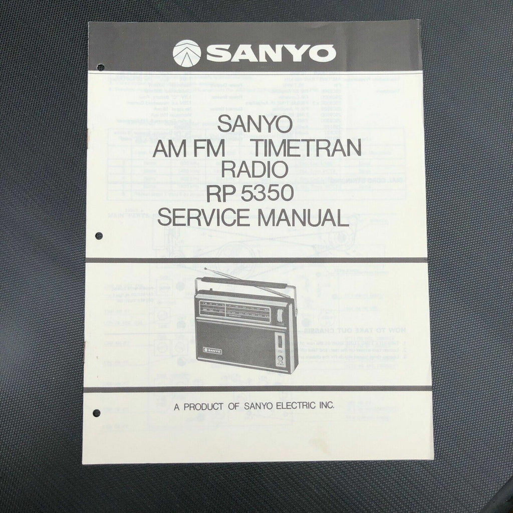 SANYO RP 5350 TIMETRAN RADIO ORIGINAL SERVICE MANUAL