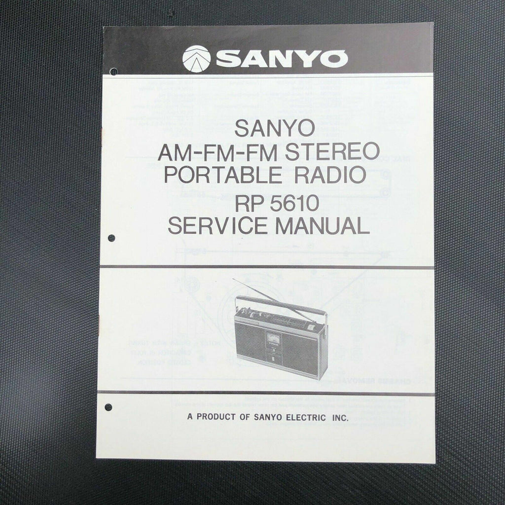 SANYO RP 5610 PORTABLE RADIO ORIGINAL SERVICE MANUAL