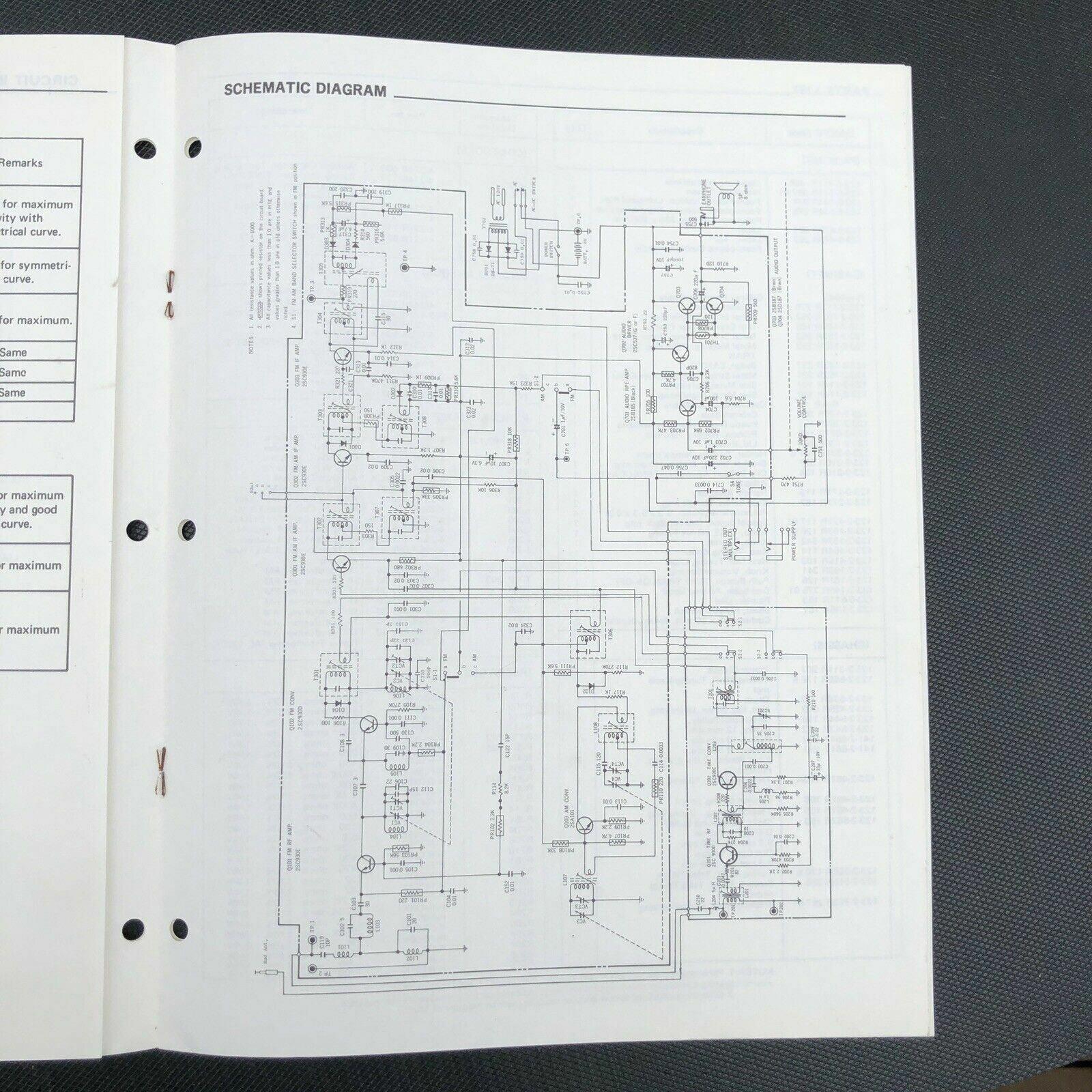 SANYO RP5350 TIMETRAN RADIO ORIGINAL SERVICE MANUAL