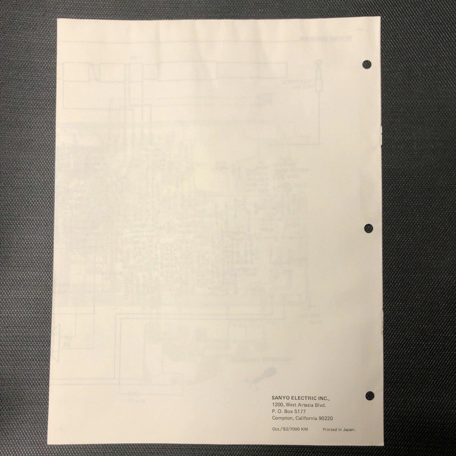 Sanyo RP5800 Service Manual
