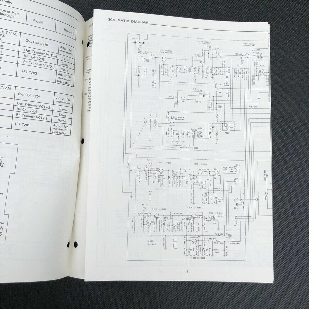 SANYO SERVICE MANUAL for a MODEL RP 8220 AM FM TELAUDIO PORTABLE RADIO