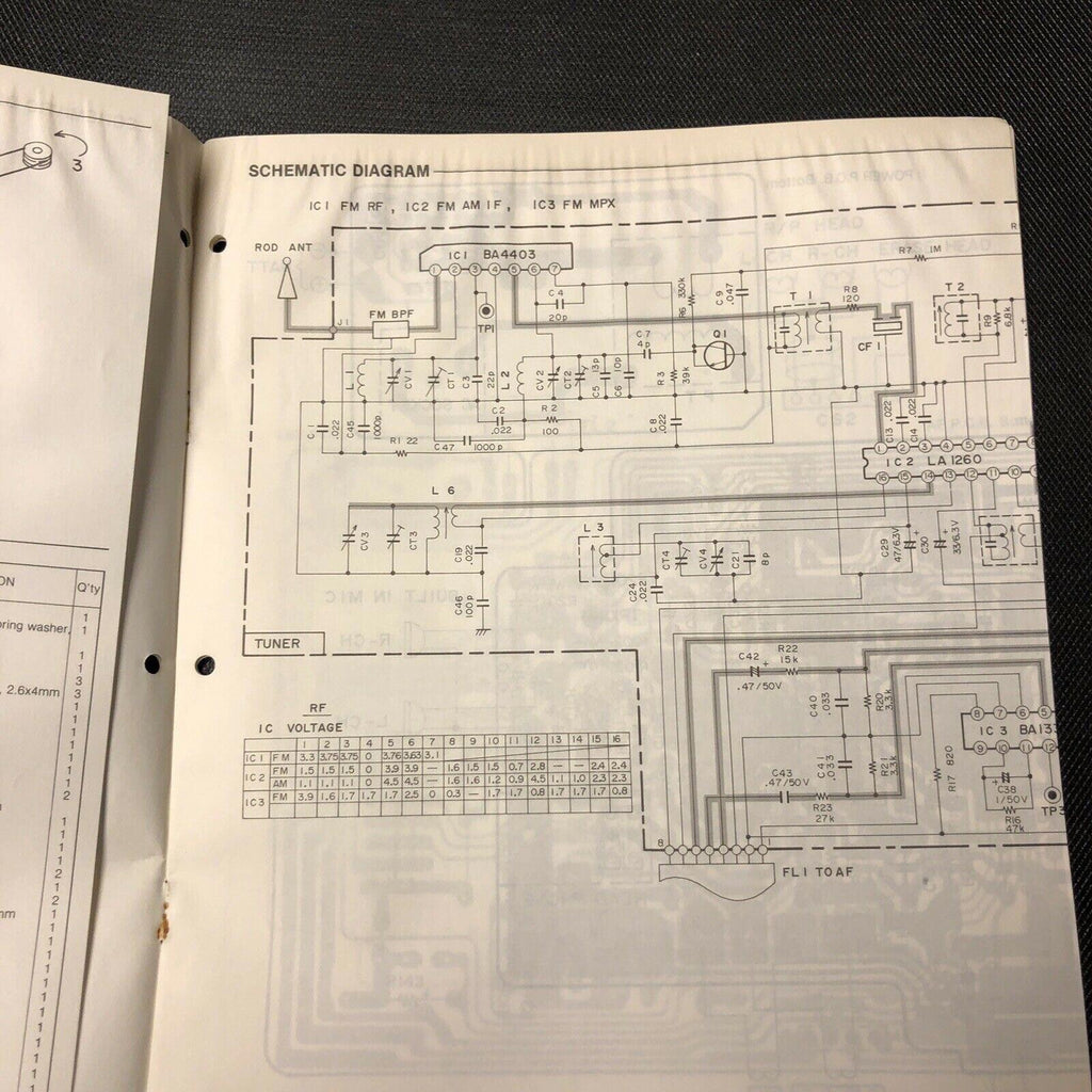 Sanyo WC 2000 service manual original repair book stereo boombox radio