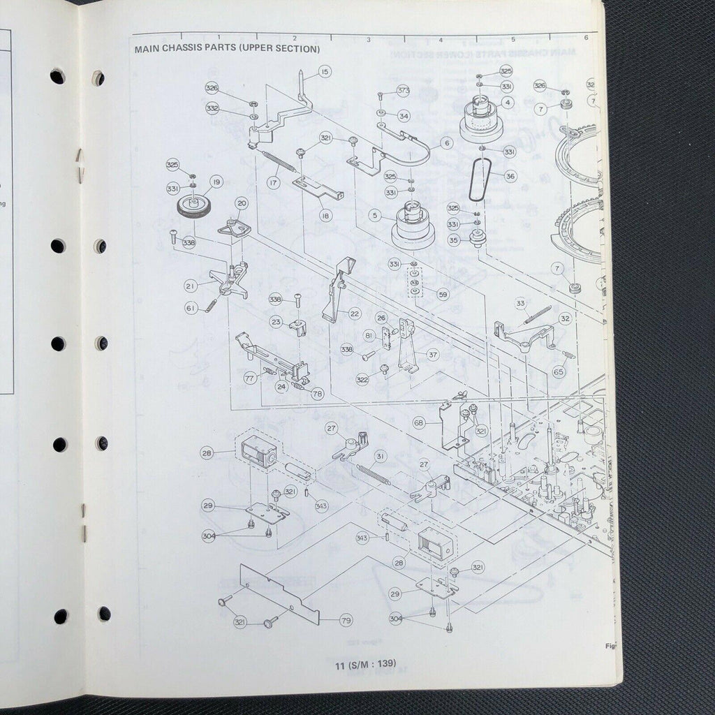 Sharp VC - 2250 corrected parts list manual