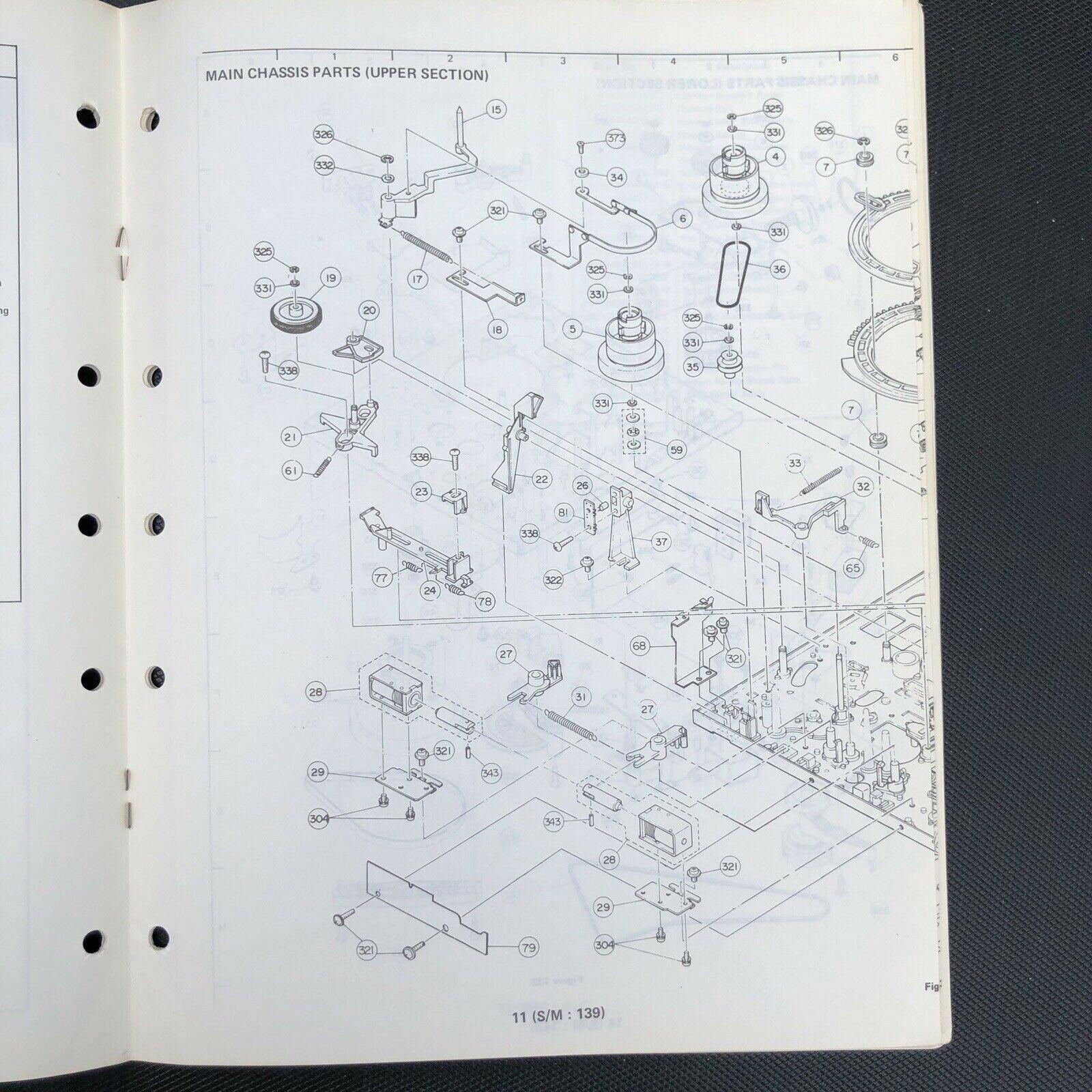 Sharp VC - 2250 corrected parts list manual