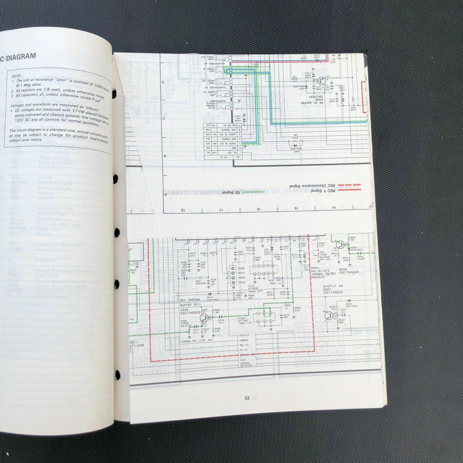 Sharp VC - 582U VC583U/UB Vidoe Cassette Service Manual