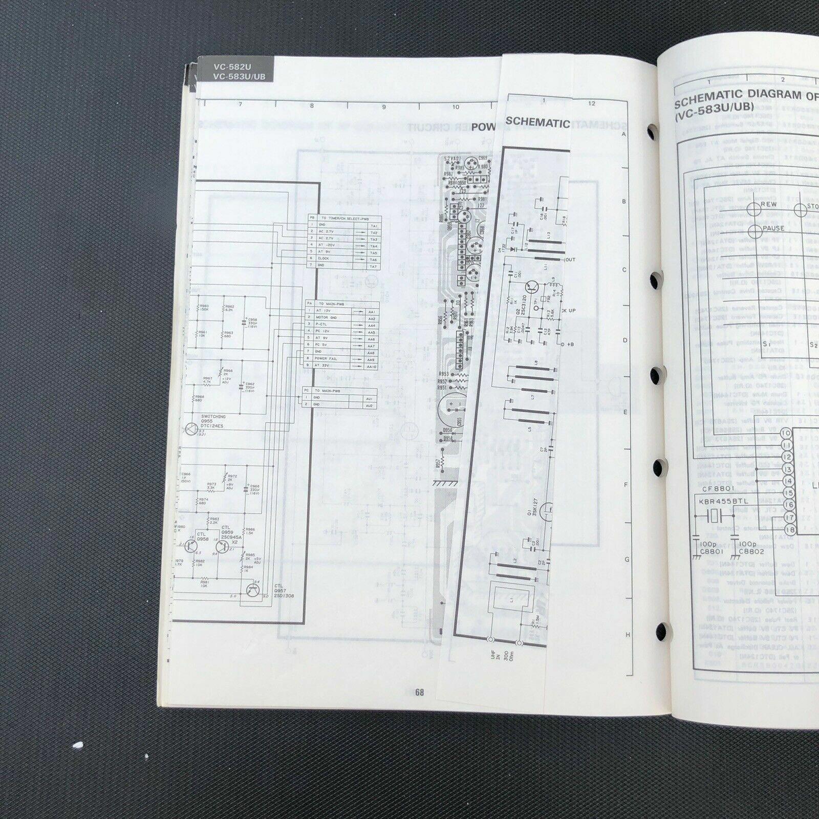Sharp VC - 582U VC583U/UB Vidoe Cassette Service Manual