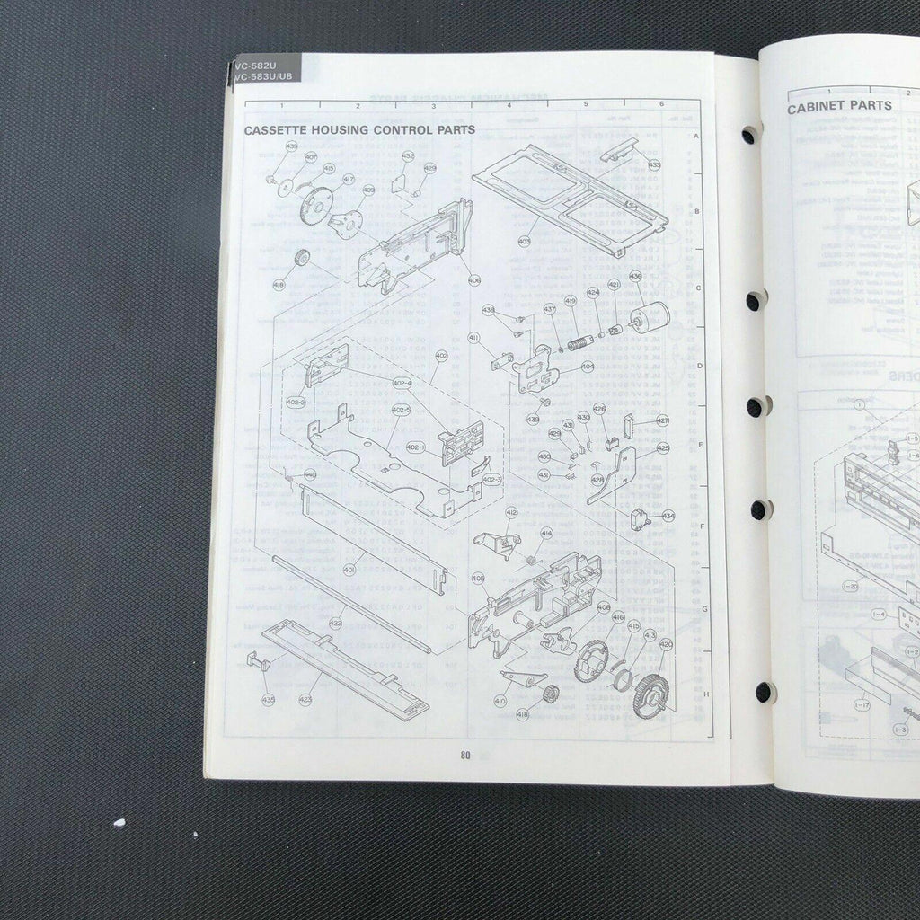 Sharp VC - 582U VC583U/UB Vidoe Cassette Service Manual