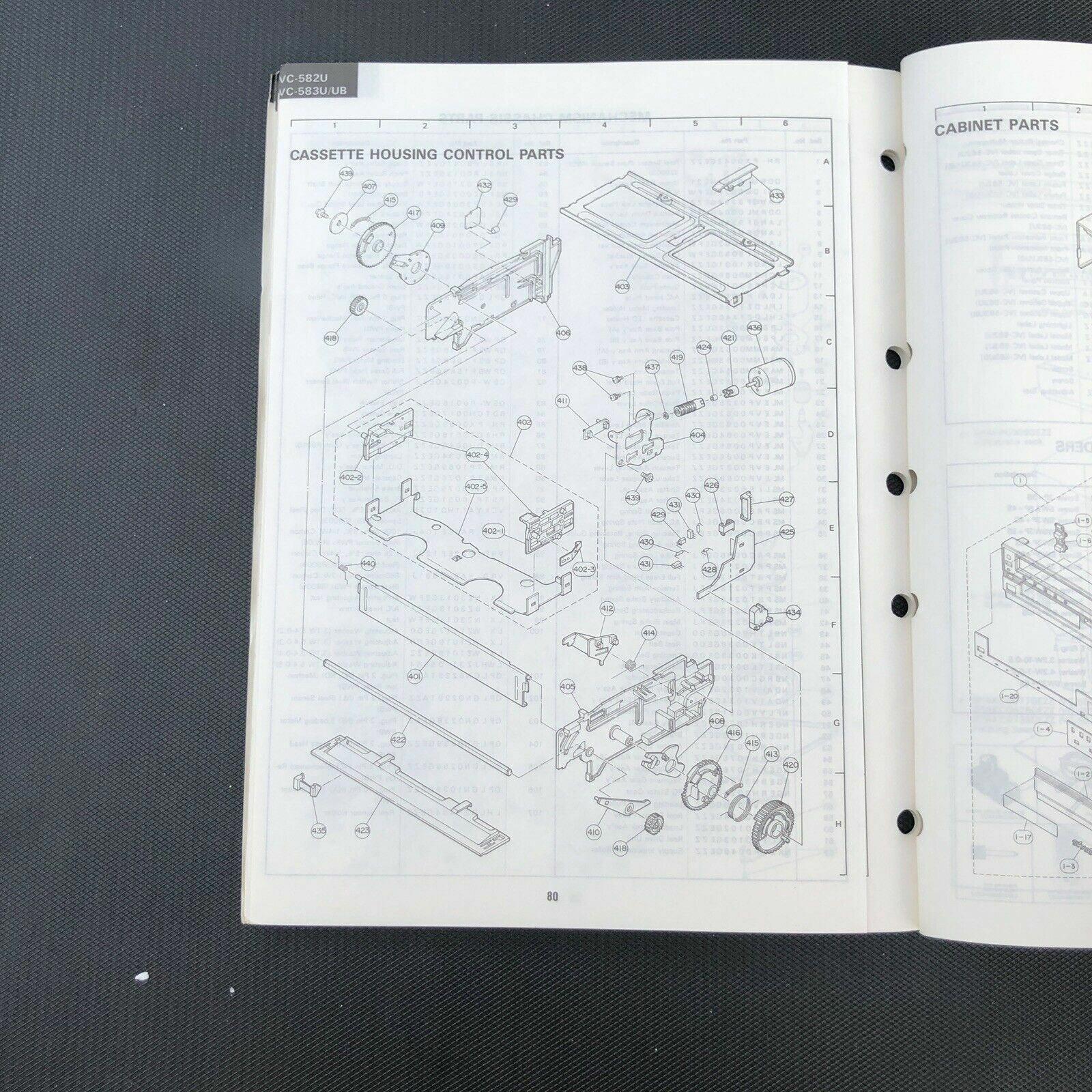 Sharp VC - 582U VC583U/UB Vidoe Cassette Service Manual