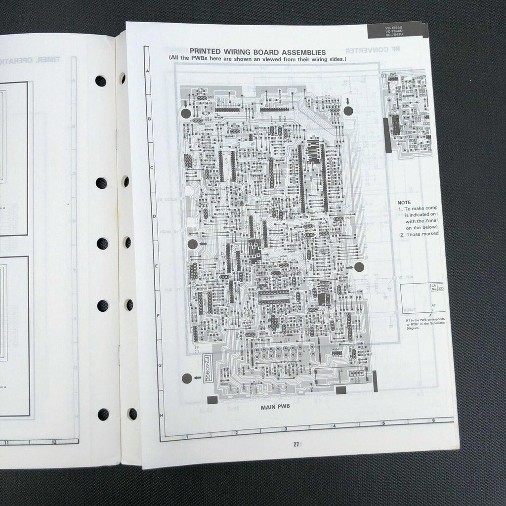Sharp VC - 7855U 7846U 7843U Video Cassette Recorder Service Manual