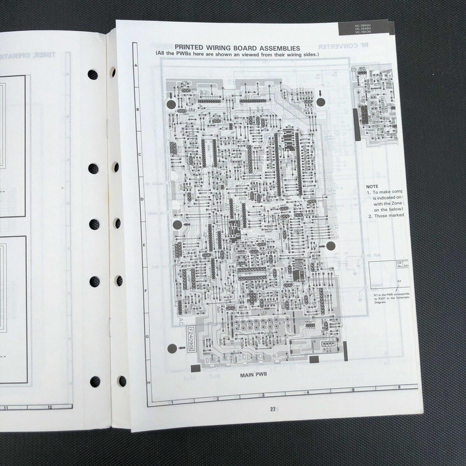 Sharp VC - 7855U 7846U 7843U Video Cassette Recorder Service Manual