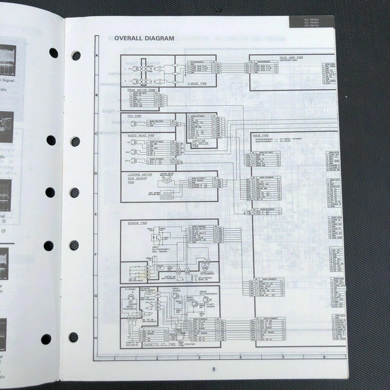 Sharp VC - 7855U 7846U 7843U Video Cassette Recorder Service Manual