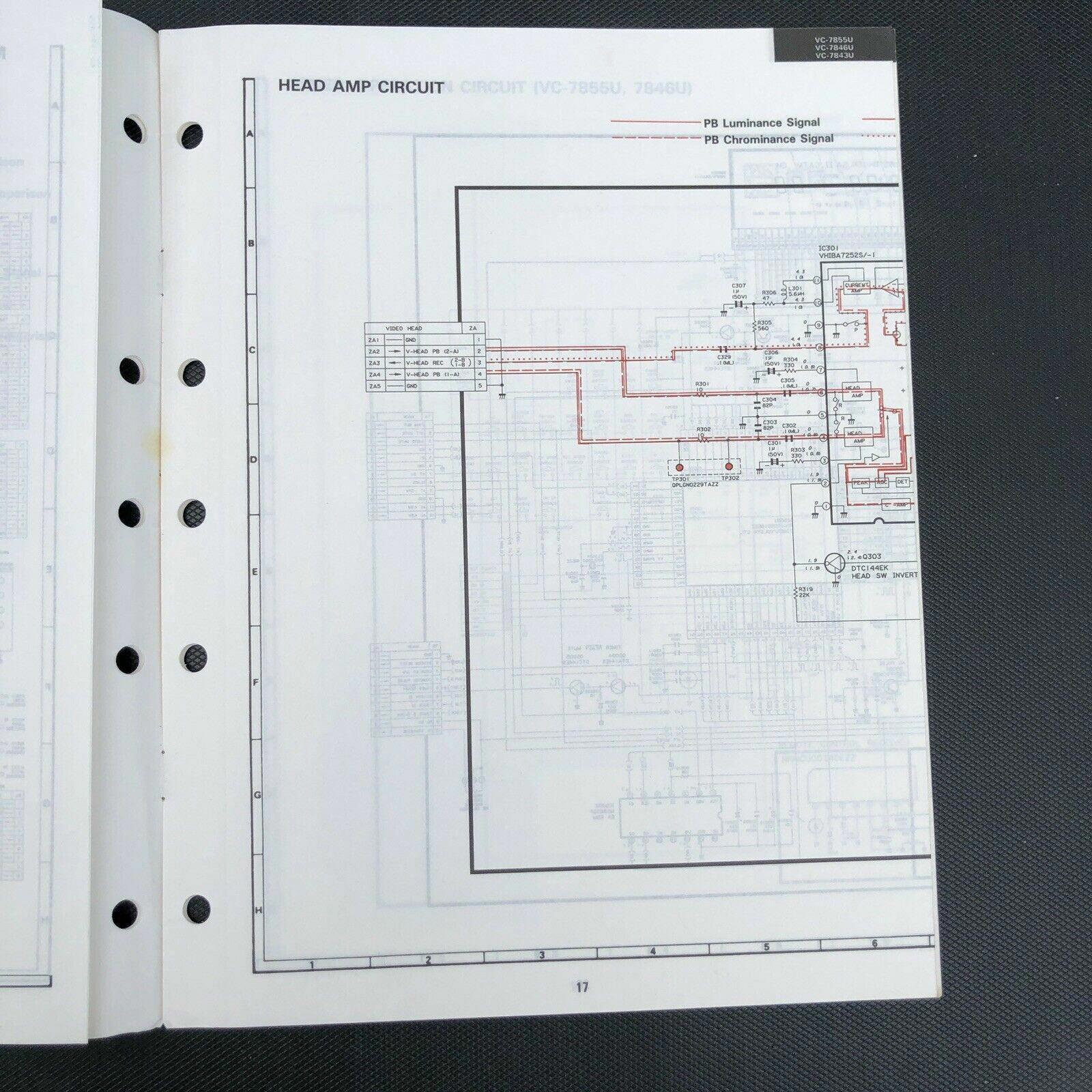 Sharp VC - 7855U 7846U 7843U Video Cassette Recorder Service Manual